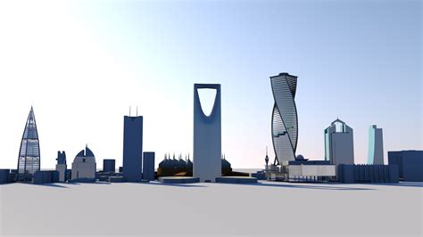 Riyadh buildings 3D Model $65 - .dxf .gltf .dae .stl .obj .3ds .unknown .c4d .blend .fbx .usdz ...