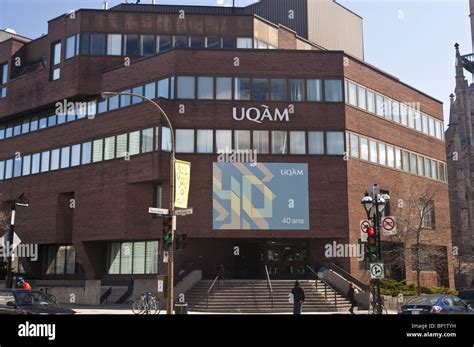 UQAM (Université du Québec à Montréal) university building on Saint Denis Street, Latin Quarter ...