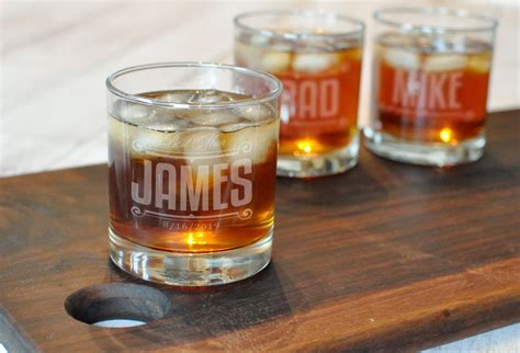 Custom Engraved Rocks Glasses | Groomsman Gift – Intricut Creations