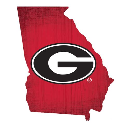 Georgia Bulldogs 12" Logo State Sign - Walmart.com - Walmart.com