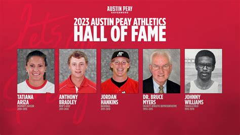 Austin Peay State University announces 2023 APSU Athletics Hall of Fame ...