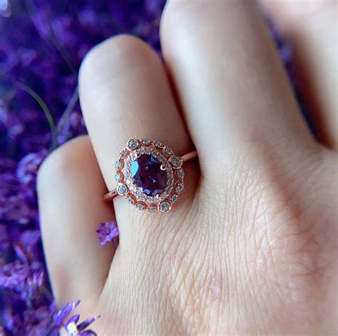 June Birthstone Ring-alexandrite Gemstone-happiness - Etsy