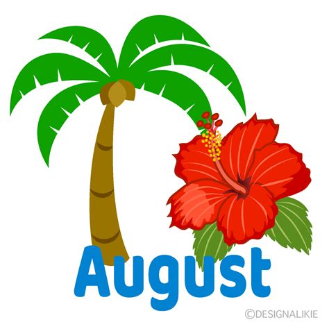 August Summer Clipart