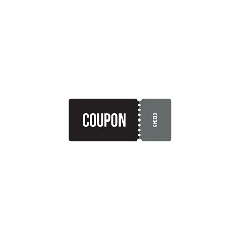 Coupon logo or icon design 5939103 Vector Art at Vecteezy