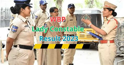 WBP Lady Constable Result 2023 Check, Cut Off Marks, Merit List ...