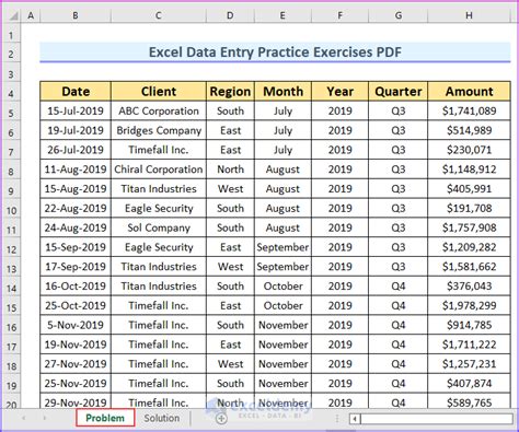 Pivot Table Practice Spreadsheets - Infoupdate.org