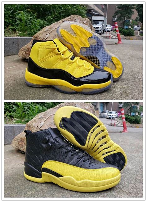 2020 New Men Basketball Shoes 11 12 Yellow Bumblebee Space Jam Trainer Sports Sneaker Jumpman RS ...