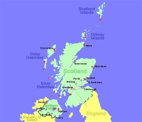 Map Of Scotland Airports - Map Of Campus