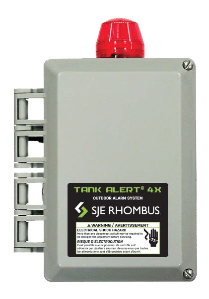 SJE Rhombus 1008024 – 4X-01HSGM, Tank Alert 4X Series, Alarm System with High Level SignalMaster ...