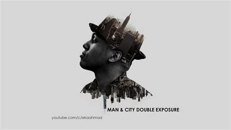 Create Man and City Double Exposure with Photoshop - YouTube