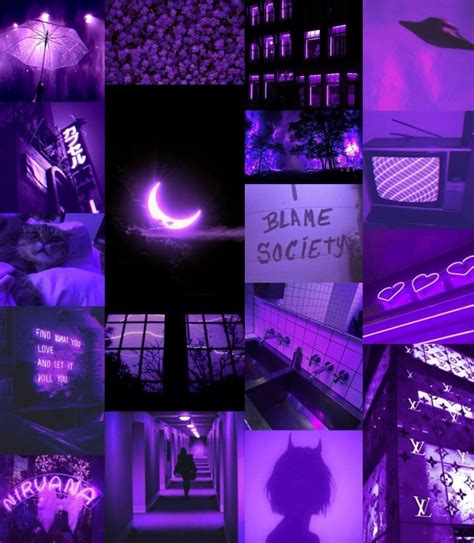 100 Printed Dark Purple Aesthetic Pictures - Etsy