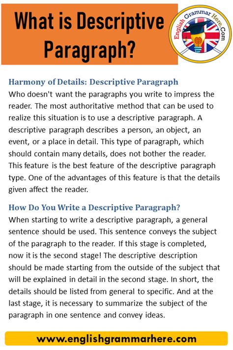 What is Descriptive Paragraph? Descriptive Paragraph Examples and ...