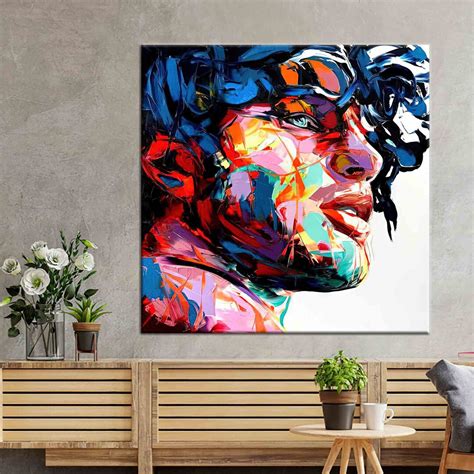 Colorful Man Painting, Colorful Wall Decor, Colorful Man Poster, Abstract Poster, Man Portrait ...