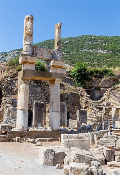 Ruins of the Domitian Square, Ephesus, Turkey Stock Photo - Image of city, classical: 33917764