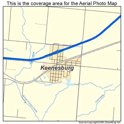 Aerial Photography Map of Keenesburg, CO Colorado