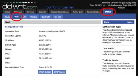 How to use the DD-WRT firmware to monitor your bandwidth - Simple Help