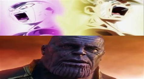 Frieza And Goku VS Thanos Meme by gxfan537 on DeviantArt