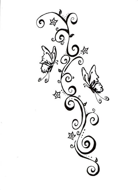 Butterflies and swirls tattoo design by lynettecooper on DeviantArt in ...