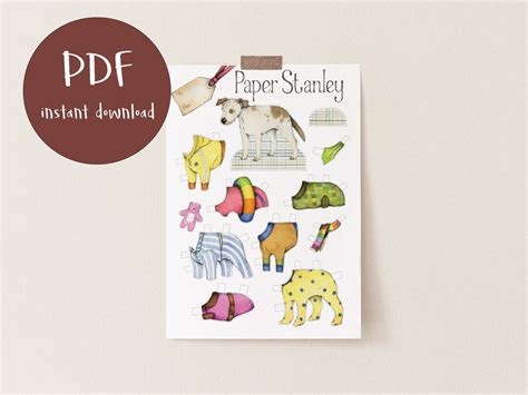 Dog Paper Doll PDF Instant Download - Etsy