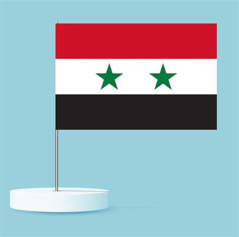 Drapeau De La Syrie | Vecteur Premium