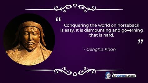 Genghis Khan Quotes Life