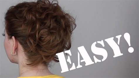 Quick And Easy Updos For Curly Hair