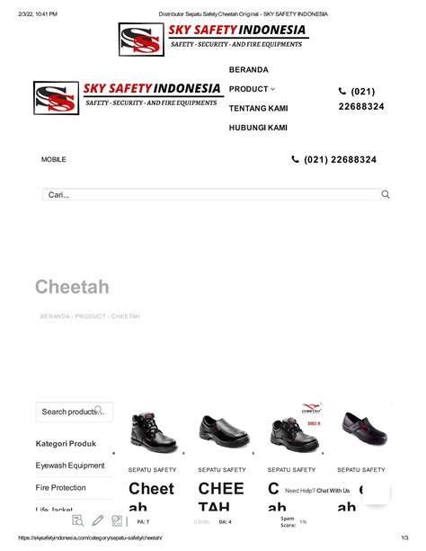 Sepatu Safety Cheetah by Safety Jakarta - Issuu