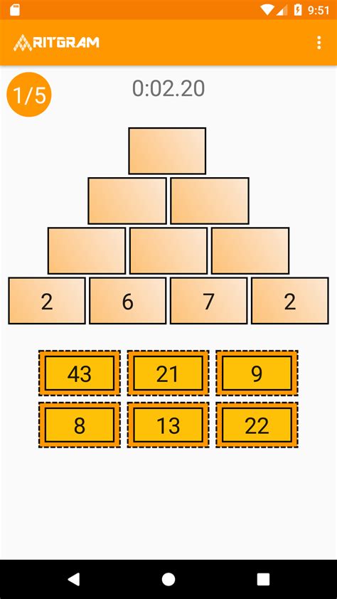 Pyramid Sums | Puzzle and Mental Math Game | Aritgram