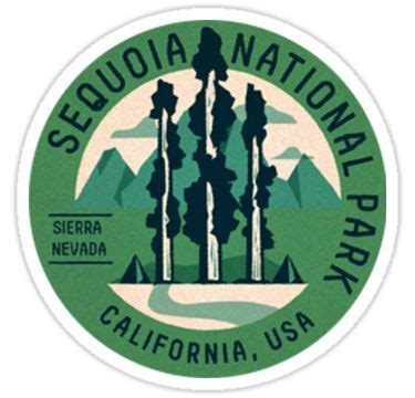 Sequoia National Park Vintage Travel Decal Patch Sticker | Sequoia ...