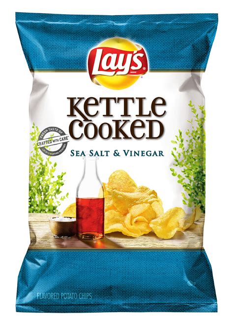 Buy Lay's Kettle Cooked Potato Chips, Sea Salt and Vinegar, 8.5 Ounce ...