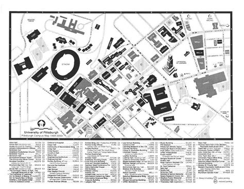 Map Of Pitt Campus - Dakota Map