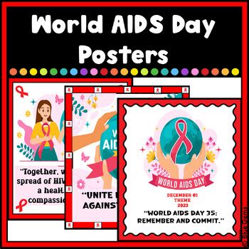 World AIDS Day Posters (Set 1) by Blue Gems | TPT