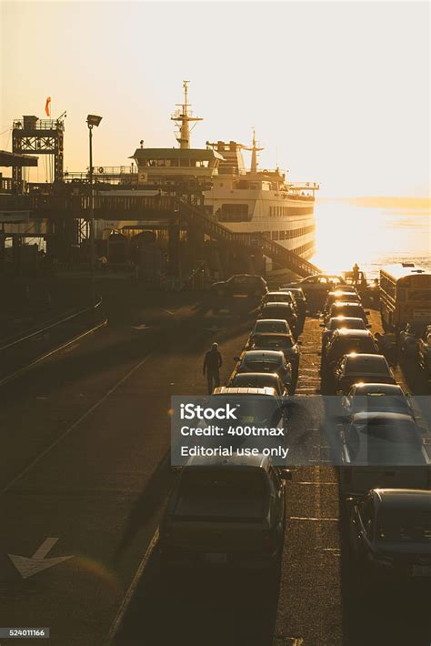 Seattle Ferry Terminal Stock Photo - Download Image Now - Bright, Brightly Lit, Business Finance ...