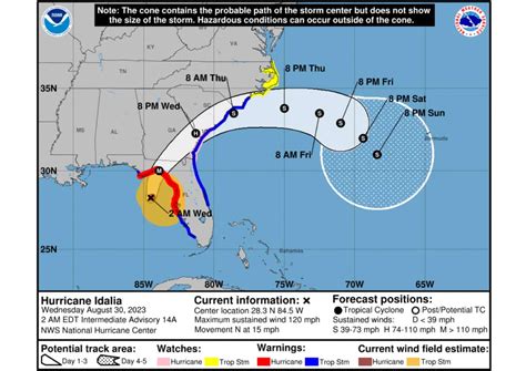 Hurricane Idalia rapidly intensifies and now forecast for Cat 4 landfall on Florida coast ...