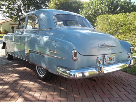 Chevy 1952 bel air Deluxe Blue Original 39k 4 doors not Ford