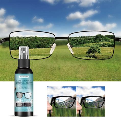 Eyeglasses Cleaner Spray, Eyeglass Glass Scratch Repair Solution, Wipe Multi-Purpose Lens ...