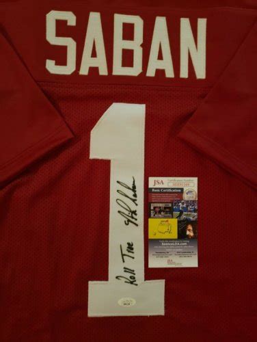 Nick Saban | Autographed Football Memorabilia & NCAA Merchandise