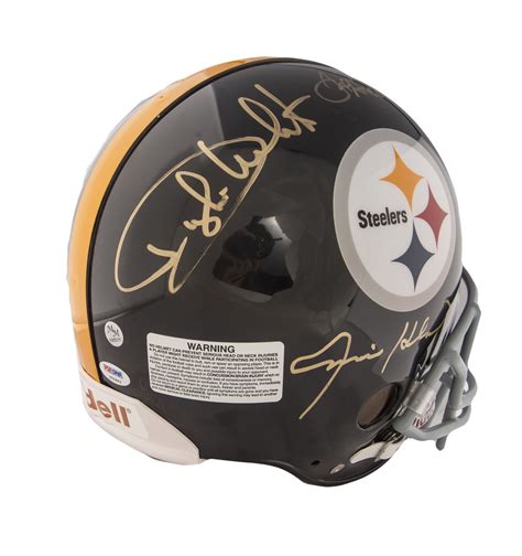 Lot Detail - Pittsburgh Steelers Full-Size Helmet Signed By the Steel ...