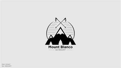 Ski Resort Logo: Mount Blanco :: Behance