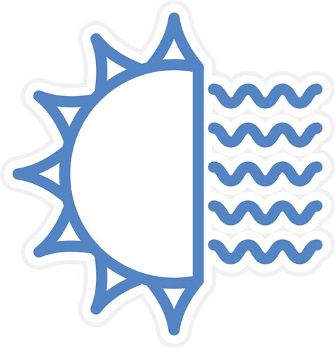 Heat Wave Vector Icon Style 22704475 Vector Art at Vecteezy