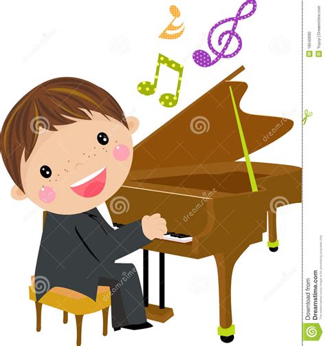 Child playing piano clipart - Clipground