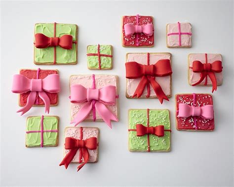 How to make holiday gift box cookies • CakeJournal.com