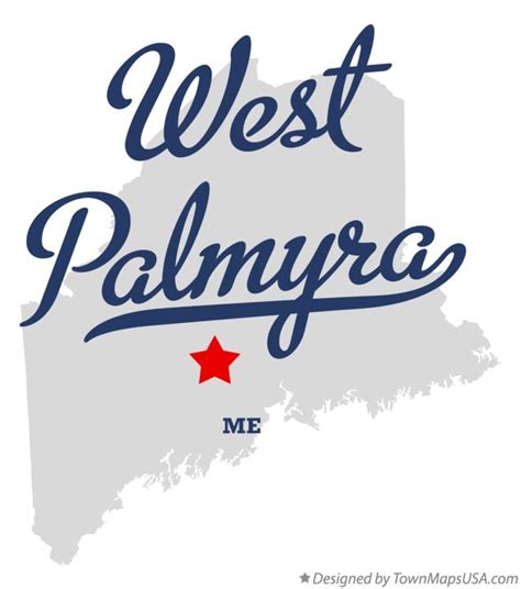 Map of West Palmyra, ME, Maine