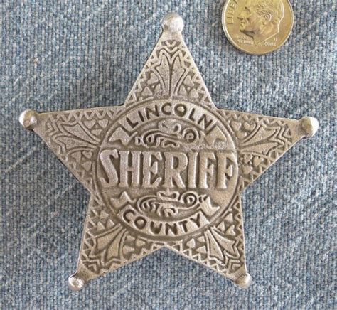 Lincoln County Sheriff Badge With Pin Backmade in the USA | Etsy