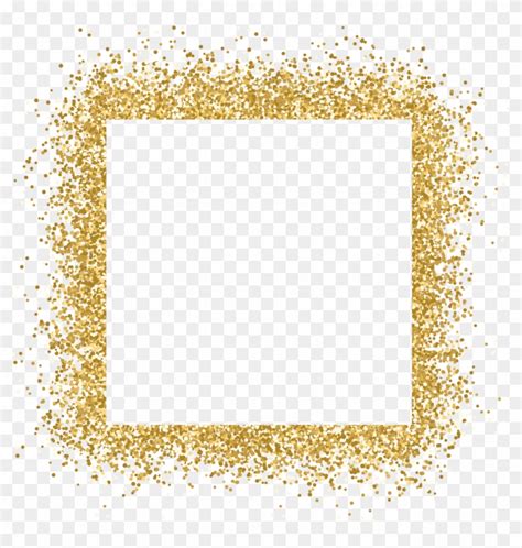 #gold #frame #glitter #ftestickers - Gold Glitter Border Png, Transparent Png - 1024x1028 ...