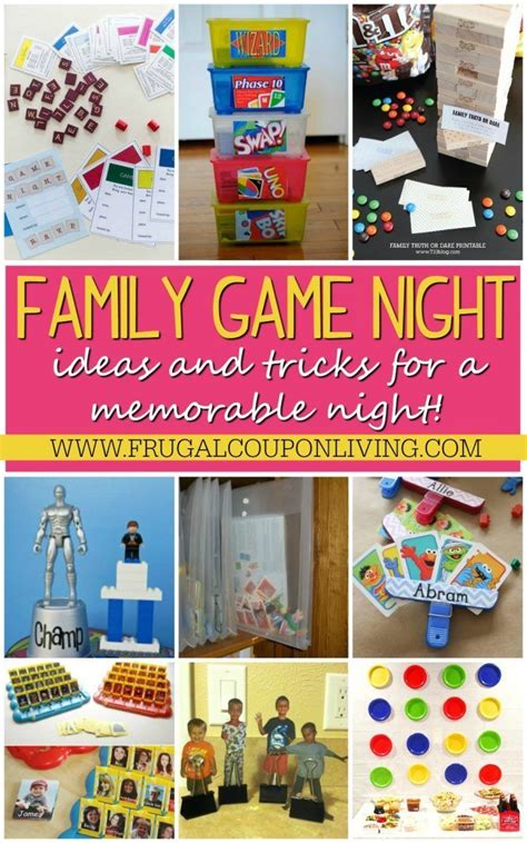 Memorable Family Game Night Ideas and Tricks | Family game night snacks, Family fun night ...