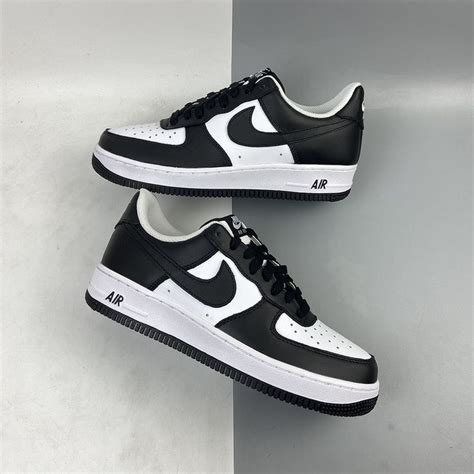 Nike Air Force 1 Low Custom Panda | Black nike shoes, White nike shoes ...