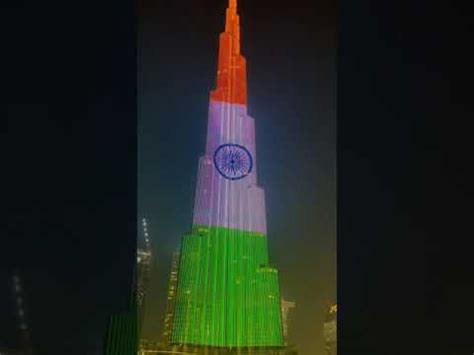 75th Independence Day @ Burj Khalifa |Indian flag on Burj Khalifa 🇮🇳# ...