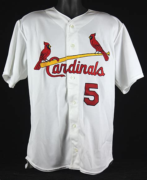 Lot Detail - 2001 Albert Pujols Game Used St. Louis Cardinals Jersey from Rookie Season! (MEARS)