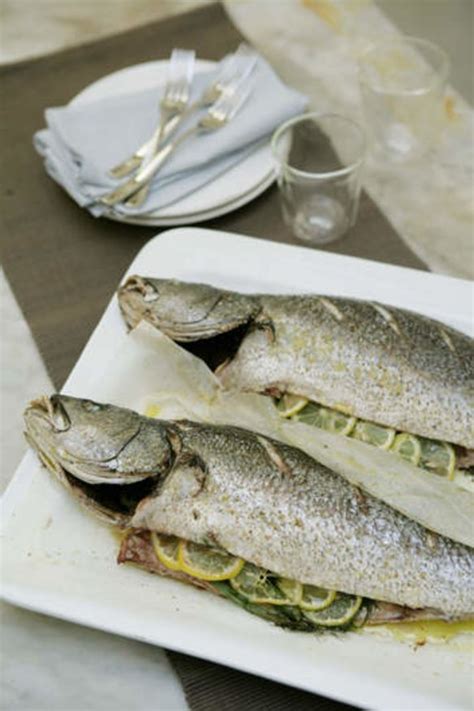 Whole baked mulloway